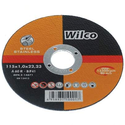 Wilco 115mm X 1.0mm Inox Metal Cutting Discs 100 Pk