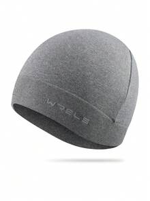 1 pezzo Cappellino sportivo monocromatico WRELS, traspirante e leggero, assorbente del sudore, adatto per essere indossato sotto il casco per corsa, ciclismo, motocicletta, cappellino da running da uomo - Multicolore - Visualizzare 10