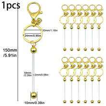 1 pieza Llavero de aleación de zinc de colores, conector para hacer joyas DIY, llavero, broche de bolso, colgante de coche, accesorio hecho a mano de aleación - hebilla de aleación DIY - Ver 11