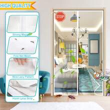 Kích thước 35,43x82,68 inch, dễ lắp đặt, lưới nylon, phù hợp với nhiều kiểu phòng. Rèm cửa từ tính chống muỗi, màn chắn cửa sổ, rèm cửa ra vào, đuổi côn trùng và muỗi, đa chức năng giúp thông gió phòng và tủ quần áo. - A - Xem 9