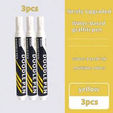 BOZEBI 3pcs, Waterproof Car Wheel Tire Paint Pen - Permanent Marker For Oily Marks, Graffiti, And Touch-Ups! Tire Paint Pen For Auto Repair - 3pcs - View 10