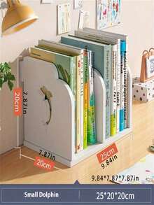 Kệ sách để bàn hình trăng khuyết dễ thương 2/3/4 tầng, giá đựng sách và đồ dùng nhiều ngăn, giá sắp xếp bàn làm việc tiết kiệm không gian cho nhà, văn phòng, ký túc xá, trường học, giá đựng tài liệu và sách tối giản. - trắng - Xem 14