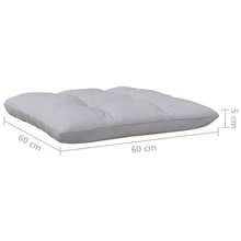 vidaXL 5-tlg. Garten-Lounge-Set mit Grauen Kissen Kiefernholz - Gris - Voir 9