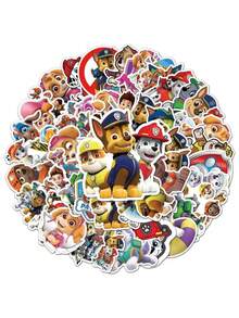 Paw Patrol 50张汪汪队贴纸，美国漫画儿童玩具贴纸，拍拍贴纸，扭蛋创意手账素材，贴纸 - 彩色 - 查看 2