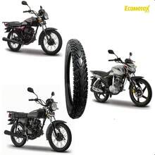 3.00-18 Reinforced 6-Layer Tire – Use With Tube - Black - View 2