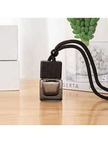 1pc Car Freshener Square Black & White Ombre Scent Perfume Bottle - Black and White - View 14