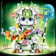 Mechanical Panda & 12 Zodiac Animal Building Block Gift Set - Desktop Decor DIY, Stress Relief, Quiet Solitude, Suitable As Birthday, Christmas Gift - Multicolor - View 9