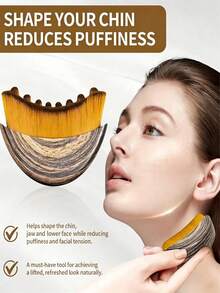 1pc Lymphatic Detox Facial And Body Massage Brush, Lymphatic Massage Tool, Suitable For Face, Chin And Jawline Sculpting, Ergonomic Design, Precise Skin Contact, Portable Beauty Tool (Better Results With Continuous Use) - Multicolor - View 7