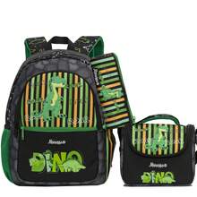 3Pcs Boys School Bag Set, Cute Dinosaur Football Space Game Print Backpack With Lunch Bag Pencil Case, 3 In 1 Lightweight Bookbag Bundle For Elementary Students, Back To School Essentials - Boys' Schoolbag - View 10