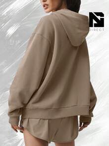 Sudadera con capucha con cremallera completa Accolade - Grava - Ver 2
