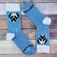 Sock Snob Talkie Socks - 1 Pack Ladies Novelty Cat & Dog Patterned Socks - Pug - View 4