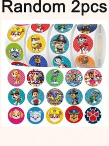 Cute Paw Patrol Stamp Sticker Roll - Waterproof Graffiti Style Stickers, Ideal As Children's Toy, Decorative Pencil Cup, And Fun Party Favor - Multicolor - View 11