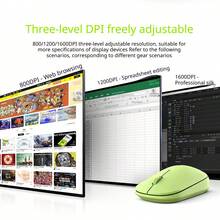 Lenovo YUE Series X5M Pro 2.4G Wireless Optical Mouse, Silent Click Ergonomic Portable Mice, Stable Wireless Connection, Lightweight Cordless Mouse For Office Home PC Laptop Desktop Daily Use - View 6
