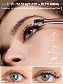 44 PCS Makeup Tools Set Including:32PCS Makeup Brush Set+2PCS Circular Powder Puffs+2PCS Makeup Sponges+2PCS Triangle Powder Puffs+2PCS Mini Makeup Sponges+4PCS Mini Air Cushion Powder Puffs,All-In-One & Beginner-Friendly | Travel-Ready & Gift-Ready | Perfect For Newbies/Her - Khaki - View 2