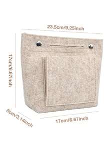 Túi lót mini mỏng bằng nỉ có khóa bấm, túi đựng mỹ phẩm định hình bên trong túi xách với nhiều ngăn cho túi xách tay và túi tote. - Nhiều màu - Xem 4