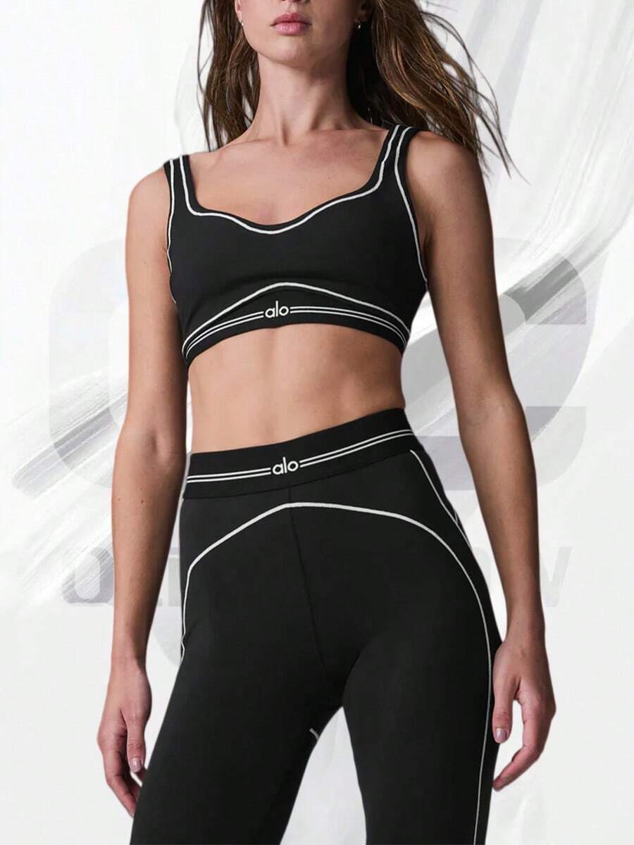 Airbrush Heart Throb Bra - Black/White - View 1