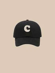 1pc Children's 26 Letter Pattern Baseball Cap, Toddler Boys & Girls Sun Hat, Suitable For Outdoor - Black - View 7