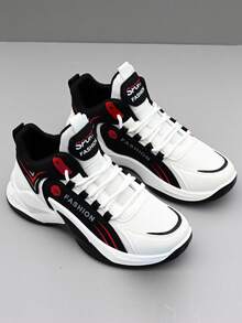 Giày thể thao ngoài trời dành cho nam, giày thể thao mùa hè mới, giày đôi unisex, giày sneaker đế dày, giày bóng rổ thoáng khí. - màu đen - Xem 5