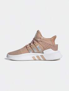 Adidas Zapatos deportivos casuales cómodos y transpirables de media altura para mujer, EE5036 - Marrón/Plata - Ver 1