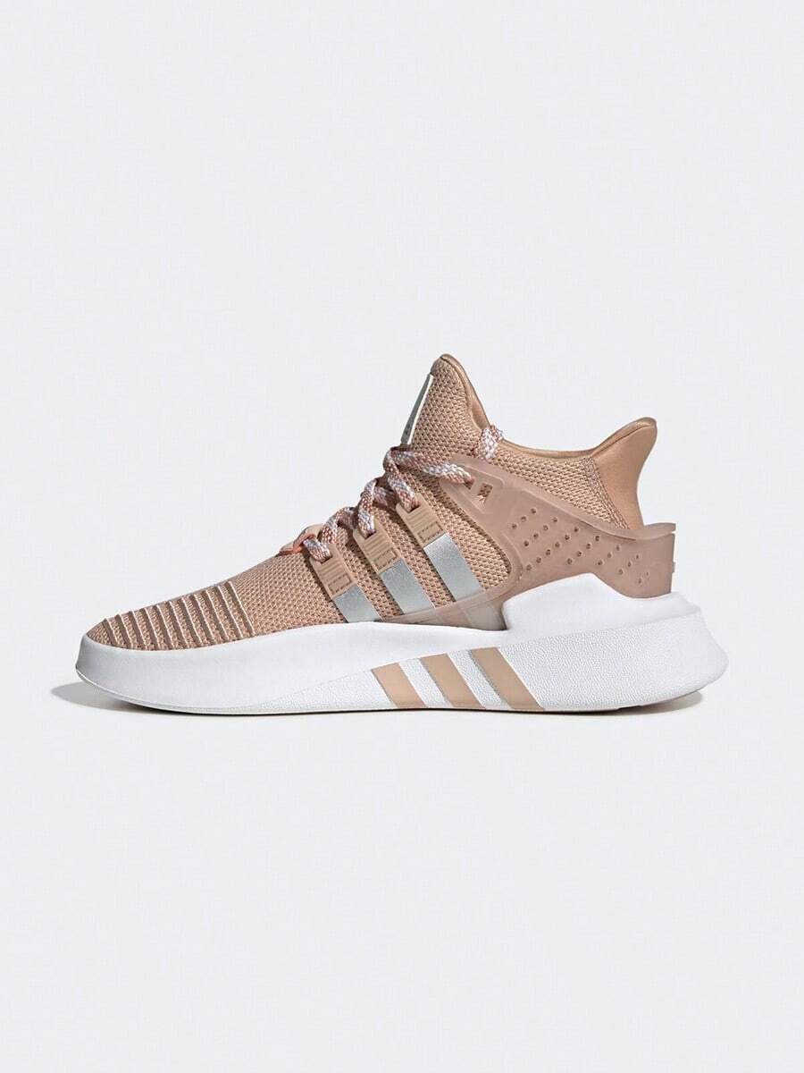 Adidas Zapatos deportivos casuales cómodos y transpirables de media altura para mujer, EE5036 - Marrón/Plata - Ver 1