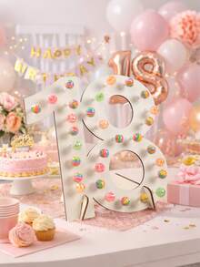 一套18岁生日木制棒棒糖展示架,18岁生日棒棒糖展示架,18岁生日派对创意糖果架,成人礼物甜点桌装饰,18岁生日派对用品,木制棒棒糖展示架,结婚纪念日甜点桌中心装饰棒棒糖架,18岁生日纸杯蛋糕架蛋糕装饰,生日蛋糕架,18岁生日装饰,18岁生日礼物 - 原木色 - 查看 5