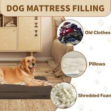 DUJUIKE 100% Waterproof Dog Bed Cover, Dog Crate Mat Cover, Pet Mat Replacement Protective Cover, Washable And Detachable Mat Protective Cover, Durable Oxford Fabric With Zipper (Coffee Color) - Coffee Brown - View 6