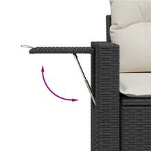 vidaXL Outdoor Tisch- und Stuhl-Sets - Schwarz - Übersicht 5