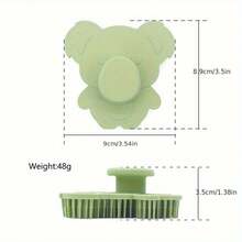 1pc Scalp Exfoliating Shower Brush - Exfoliating, Massaging And Cleansing Tool (Mud Removal Sponge) - Solid Color - View 7
