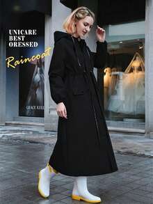 Zhengyu Industrial (Jiangsu) Co., Ltd 时尚雨衣，加厚防水女式雨衣，女式雨衣，旅行，徒步，骑行雨衣，男女通用防风雨衣，防水长款雨衣，户外防水雨衣，毕业典礼，祝贺毕业，便携工具，夏季必备，夏季便携，雨衣/雨夹克/防水外套 - 女款雨衣 - 查看 13