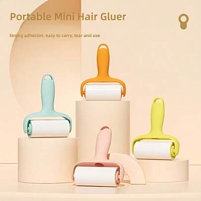 12-Month Portable Mini Lint Remover (Refill Included) - Manual Pet Hair Cleaning Tool, Suitable For Clothes, Dust And Debris Cleaning. Compact And Portable, Suitable For Home, Car, Outdoor And Travel Use. Refill (Not Lint Remover)