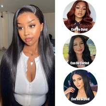 32 36 Inch Straight Bundles Human Hair Unprocessed Brazilian Hair Weaving Bundle For Extension Straight Human Hair Bundle - Natural Black - View 8