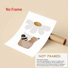 Bộ 3 tranh áp phích | Khinh khí cầu, Hoa cúc, Ong, Cánh đồng hoa trắng, Gấu con, Hoa | Tranh áp phích cho trẻ em, Tranh áp phích phòng trẻ em, Tranh áp phích động vật - Nhiều màu - Xem 3