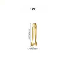 2/4pcs Mini Square Tongs - Gold/Silver High-Quality Mirror-Polished Stainless Steel Tools, Suitable For Snacks, Appetizers, Candies, Cheese, Buffets, Weddings, Birthdays, Parties, Etc.Durable Ice Tongs, Luxurious Mini Tongs, Cute Tea Party Tongs, High-End Small Stainless Steel Tongs, Cheese Serving Tools, Essential For Buffets, Elegant Party Accessories, Catering Services, Party Hosts - 4件銀色夾子 - 查看 9