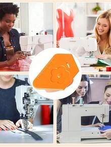 1 pieza Guía de costura magnética para máquina de coser con escala, guía de costura poligonal multifuncional, guía de costura magnética, suministros y accesorios de costura, guía de doblez magnética, adecuada para la mayoría de las máquinas de coser domésticas de nivel básico, accesorio de costura DIY 1 pieza Guía de costura magnética para máquina de coser - multicolor - Ver 7