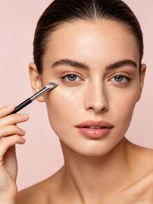 6pcs/3pcs Precise Eye Makeup Brushes, Dark Circle Concealer Brush, Dense Nylon Bristles, Soft & Skin-Friendly, Easy To Blend Foundation, Ideal For Daily Eye Makeup, Best For Makeup Beginners, Also Suitable For Contour, Highlighter, And Powder Brushes - Multicolor - View 5