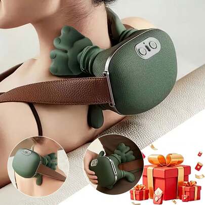 Japanese-Style Acupressure Kneading Electric Massager - A Portable Deep Tissue Massager Suitable For The Back, Neck, Shoulders, And Lower Abdomen. Its Compact Design Makes It Ideal For Office Use, Lightweight And Easy To Carry Ideal Gift For Parents And Friends