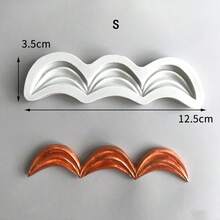 1pc Curtain Border Cake Silicone Mold - Multicolor - View 6