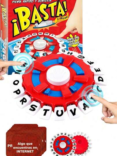 ¡BASTA! Juego de Mesa Interactivo – Rápido, Divertido y para Toda la Familia, Ideal para Reuniones
