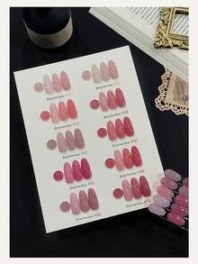 SHANGFEIYA 10ml Nude Pink Glitter Gel Nail Polish 10 Colors Long Lasting UV Gel For Daily & Party Nails 1pc/10pcs - Multicolor - View 3
