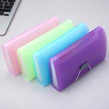13-Slot Expandable File Folder With Colorful Rainbow Labels And Elastic Closure, Accordion Style Document Organizer For School And Office - Multicolor - View 2