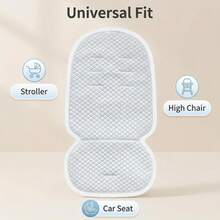 Breathable Bean Ice Silk Cooling Mat For Baby Strollers, Summer Seat Cushion, Universal Cooling Mat For Baby Strollers (Ice Silk Material) - Multicolor - View 5