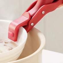 1pc Heat-Resistant Food Clip, Creative Non-Slip Multi-Function Plate Clip For Kitchen, Silicone Material Heat-Resistant Clamp - Multicolor - View 5