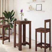 Bar Table, Standing Table For Kitchen, Living Room, Dining Room, Counter Table, Rectangular Kitchen Table, Lounge Table, Bistro Table, Dark Oak Wood Composite - 橡木深色 - 查看 9