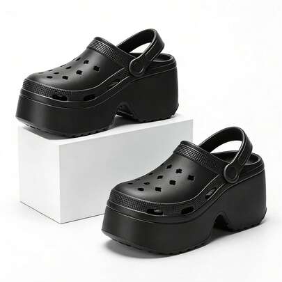 2026 Nuovi sandali con suola spessa e stampa leopardata, traspiranti, ciabatte da spiaggia e giardino estive, sandali con platform antiscivolo per donne