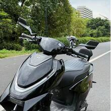 Espejo retrovisor de motocicleta, espejo retrovisor de motocicleta, espejo retrovisor de aluminio y plástico, espejo retrovisor de aleación de aluminio, espejo retrovisor de bicicleta eléctrica, espejo retrovisor con forma de alerón, ligero, accesorio universal para motocicleta y bicicleta eléctrica, espejo retrovisor plegable de alta definición, adecuado para modificación de motocicleta y bicicleta eléctrica - espejo retrovisor con ala - Ver 9