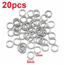 20 buah Cincin Lompat Tertutup Stainless Steel, Konektor Cincin Putar Cocok untuk Aksesoris Pembuatan Perhiasan DIY - Cincin baja tahan karat - View 41