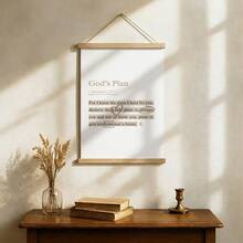 Tranh treo tường câu Kinh Thánh Giê-rê-mi 29:11, tranh in trên vải canvas màu be, tranh áp phích Kinh Thánh, trang trí màu hồng hình Chúa Giê-su, thích hợp cho phòng khách, phòng ngủ hoặc ký túc xá, có tùy chọn không khung hoặc có khung. - Nhiều màu - Xem 2