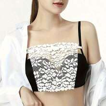 1pc/3pcs Elegant Floral Anti-Glare Bra Pads - Fashionable And Comfortable Lingerie Accessory, Designed For Women With Lace Knit Padding, Suitable For Back To School, Weddings, Birthday Gifts And More, Featuring Anti-Peeping And Light-Blocking Functions. Lace Bra Edge Decoration, Washable, Exquisite Lace Trim, Suitable For Various Hairstyles, Suitable For Lingerie Wear. Random Color - Multicolor - View 6