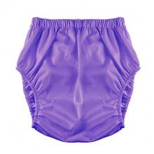 1pc Reusable Leak-Proof Pants - Washable Diaper Cover, Available In Various Colors (Gray, Blue, Black, Purple), Easy To Put On And Take Off - View 18