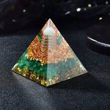 CUPIDCRYSTAL 1pc Orgone Lapis Lazuli Crystal Chakra Orgonite Pyramid, Suitable For Gifts, Office And Home Decor, Creative Gifts - A - View 19